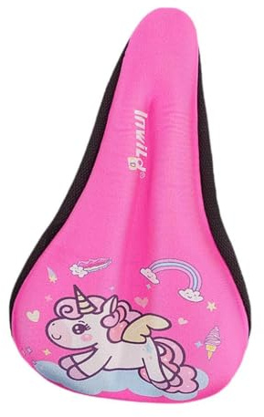 Amagogo Kinderfahrradsitzbezug, Kinderfahrradsitzkissen mit wasserdichtem Bezug, kleines Fahrradsitzkissen aus mit Memory-Schaum