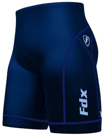 FDX Cycling Shorts Mens Anti-Bac 4D Padded Breathable MTB Undershorts | The padded cycling shorts add lasting saddle comfort for longer rides,while anti-slip grip and hi-vis details improve safety.