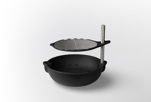 Bola Basic | Helt justerbar och roterbar bordssäker kolgrill (kolsvart)