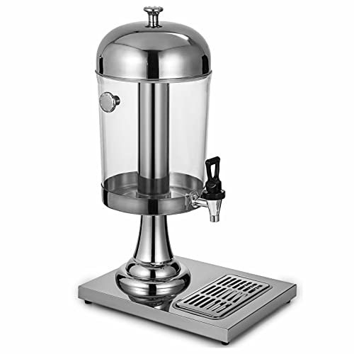 SmPinnaA Distributeurs De Fûts De Bière Glacée, Distributeur De Boissons Transparent, avec Tube À Glace Et Robinet, Garde Les Boissons Froides pour La Maison, Le Bar Et Le Restaurant