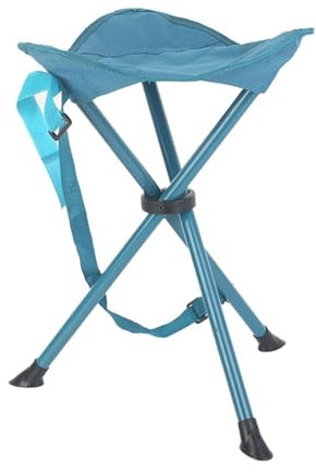 VKEID Sgabello Pieghevole a Tre Gambe Sedia sgabello pieghevole portatile con treppiede, leggera, for campeggio, escursionismo, pesca, prato, con 3 gambe
