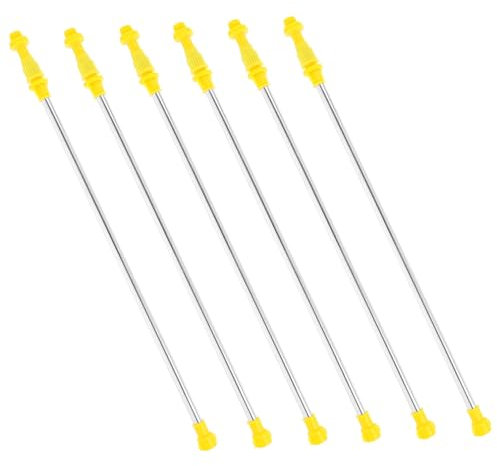 STOBOK 6pcs Long Reach Garden Sprayer Rods Telescopic Lance Sprayer Extension Durable Knapsack Wand for Agricultural and Garden Use Stretchable Replacement Rods