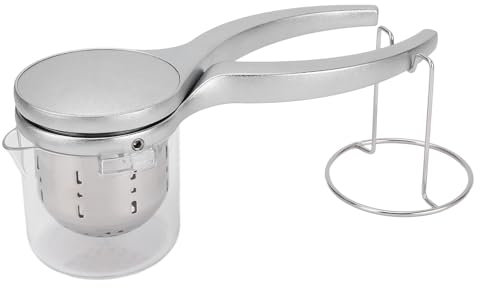 Exprimidor de Limón de Acero Inoxidable, Prensa Manual de Cítricos, Extractor de Jugo, Prensador de Naranja, Lima y Pomelo, Exprimidor de Limón Desmontable, Exprimidor de