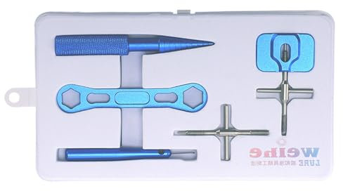 Psdndeww 5-teiliges Angelrollen-Wartungswerkzeug-Set, Angelrolle, Wartung, Reparatur-Set, Angelrolle, Pflege, Reparatur, Wartungs-Kits