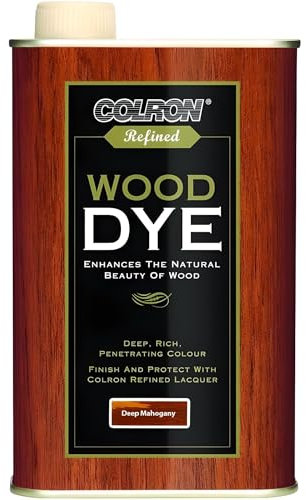 AMK® Colron Refined Wood Dye 250ml Deep Mahogany Enriches Wood Grain with Deep Rich Colour
