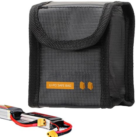 E-Bike Battery Bag - Fireproof Safety Box | Fireproof Document Bag | Lithium Battery Safe Bag | Battery Guard High Temperature Resistant for Charging | Flame Retardant Lithium Storage