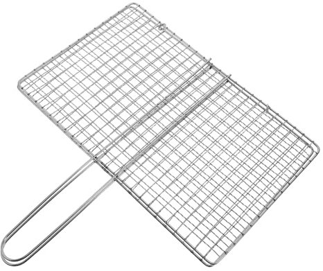 Cesta de parrilla de barbacoa con diseño rodante para pescado y verduras, accesorio de malla duradera para asar al aire libre, perfecto para entusiastas de la barbacoa