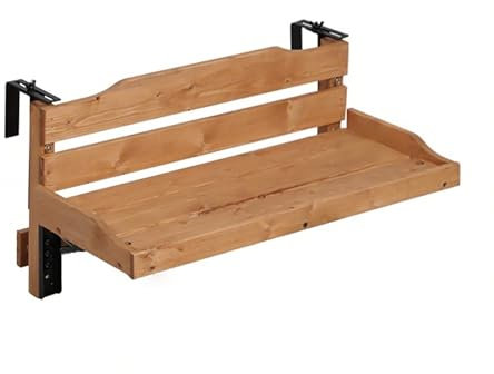 ZYYLIVR Balkonklapptisch, Balkontisch Hängend, Klappbarer Balkonhängetisch, Balkontisch Zum Hängen, Balkonhängetisch Zum Einhängen, Für Balkon Garten Terrasse(120x25CM/47.2x9.8in)