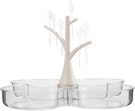 iplusmile Elegant Snack Organizer Fruit Plate Tray for Travel Living and Reception Portable Snack Box Bowl