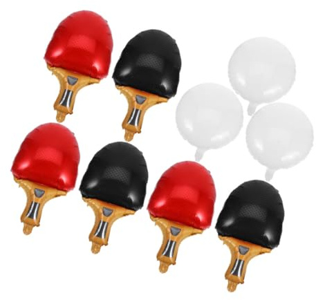 LIFKOME 9stücke Tischtennisball Folienballons Aus Langlebigem Material Für Sportparty Dekoration Mit Realistischem Tischtennis Design Und Wiederverwendbar