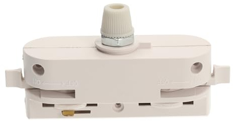 Jandei - Adaptador para Carril Monofásico Estándar. Instalación de Lámparas Colgantes Sencilla. Requiere Soldadura. (Blanco)
