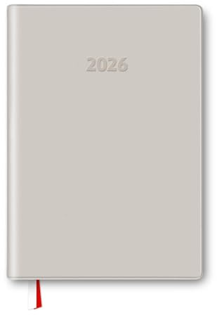 Grupo Erik: 2026 dagbok på italiensk – veckodagbok 2026 A4, möteskalender, 30 minuters intervall och välkänt utrymme, beige mjukt omslag, veckoplanerare, årlig och månatlig