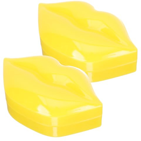 COLLBATH Schlaflippenpflaster 2 Boxen Gelb mit Feuchtigkeitsspendender Lippenmaske aus Wasser Glycerin und Propandiol Pflegende Lippenkosmetikmasken für Reisen und Geburtstage Geeignet