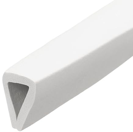 PATIKIL Gummi Kantenschutz 5/168mm x 6.6Ft Länge EPDM Weiß 13x15mm | U Kanal Kantenschutz U Förmige Dichtung, Für 9-11mm Spiegelglas Schutz