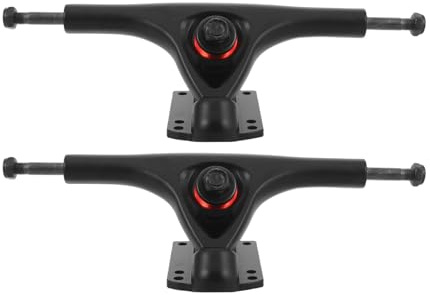 STOBAZA Set 2 Truck per Skateboard da Strada in Lega di Alluminio Ricambio Resistente Ammortizzazione Antiurto Kit Montaggio per Skateboard Cruiser e Urbano