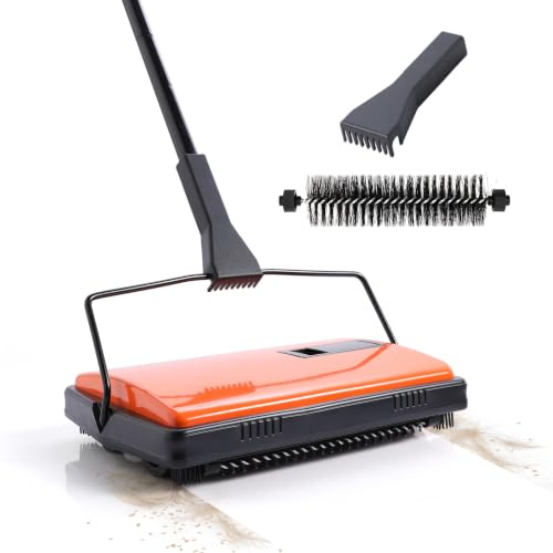 CLEANHOME Barredora de alfombras naranja