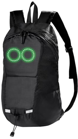 Zaino LED - Design Del Pannello Grafico Illuminato, Di Luce Ricaricabile Tramite USB, Ampio Contenitore Multi Scomparto, Impermeabile Rinforzato | Soluzione Di Trasporto Funzionale Per Il Camp