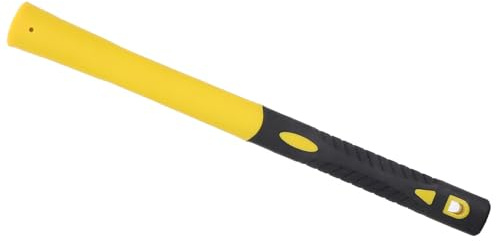 HEALEEP Robust Shockproof Sledge Hammer Handle Replacement with Yellow Ppr Plastic Handle for Sturdy Grip and Heavy Duty Use in Hand Tool Repairs and Construction
