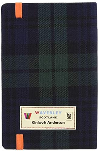 Waverley (M): Black Watch Tartan Cloth Commonplace Notebook