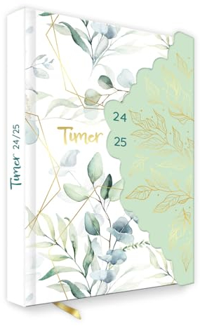 Trötsch Schülerkalender mit Klappe Gardendream 24/25: Schulplaner Hausaufgabenheft Timer Terminkalender