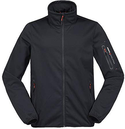 Musto Mens Crew Softshell Coat Jacket Schwarz - Leichter Stretch-Atmungsaktiv