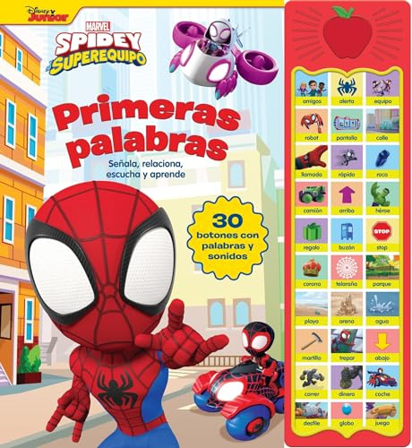 PRIMERAS PALABRAS SPIDEY 30 BOTONES CON VOZ Y SONIDOS (APPLE SOUND BOOK)