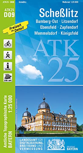 ATK25-D09 Scheßlitz (Amtliche Topographische Karte 1:25000): Bamberg-Ost, Litzendorf, Ebensfeld, Zapfendorf, Memmelsdorf, Königsfeld, Fränkische ... Amtliche Topographische Karte 1:25000 Bayern)