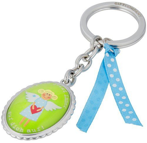 Gift Company Schutzengel, Schlüsselanhänger mit Message, grün