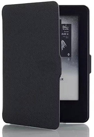 Kepuch Custer Hülle für Kindle 2014 7th,Smart PU-Leder Hüllen Schutzhülle Tasche Case Cover für Kindle 2014 7th - Schwarz