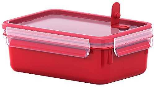 Emsa - Boîte à Micro-ondes - Clip & Micro - Lunchbox - Rouge - Taille: 1,0 L (Ref: 517773)