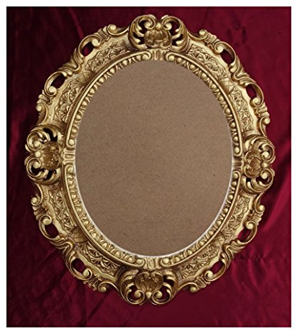 Lnxp BILDERRAHMEN ANTIK BAROCK in der Farbe: Gold 45x38 cm OVAL REPRO Bilder für 28x22 cm oder 22x28 cm BAROCKRAHMEN Bilder DEKO 46R