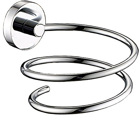 Makidar Hair Dryer Holder Stainless Steel Chromed (Silver)