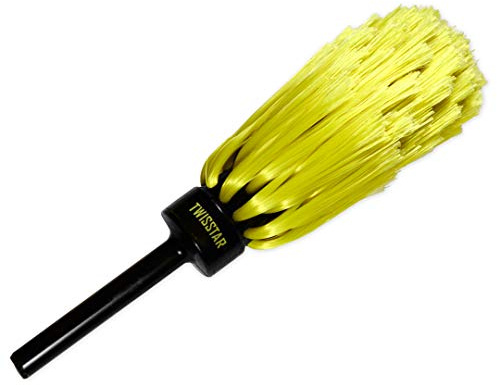 Twisstar Easy Felgenbürste - Der Felgenreiniger als Bürstenaufsatz Akkuschrauber und Bürstenaufsatz Bohrmaschine - Für Auto und Motorrad - Geeignet für Alufelgen u.v.m. - Profi-Tool zur Autoreinigung