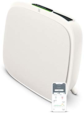 Electrolux Well - Purificatore d'aria A5, design e silenzioso, 24 dB, max 66 m², intelligente e connesso, certificato ECARF Allergic Friend, purificazione automatica, WA51-303WT, bianco