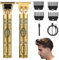 Tondeuse Cheveux Hommes, étanche Rasoir électrique pour cheveux, Rechargeable Tondeuse Barbe Homme avec 4 peignes limites, Kit de rasoir Beard pour hommes (Gold)