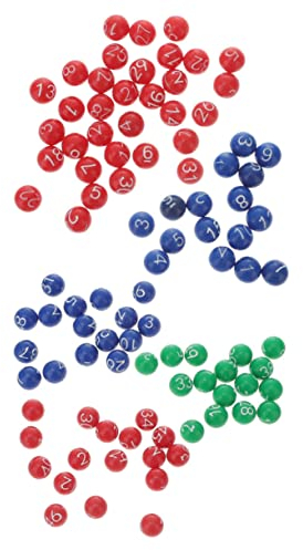 jojofuny 2packungen Lotteriekugeln Aus Stabilem Kunststoff Nahtlose Kugeln Mit Eingravierten Zahlen Farbige Raffle Bälle Für Bingo Und Partyspiele Langlebig Und Lesbar Für Tombola Und