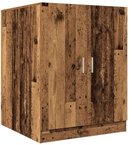 vidaXL Mobile per Lavatrice Legno Antico 70,5x71,5x91,5 cm, mobiletto per lavatrice, armadio per lavanderia, armadietto per lavanderia