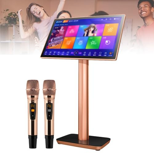Machine de karaoké, écran tactile 19,5/22 pouces, contrôle par application pour téléphone, téléchargement de chansons dans le cloud, karaoké tout-en-un avec micro, lecteur de karaoké KTV,22inch-3TB