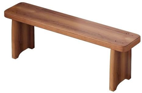 Panchina da giardino in legno per esterni, senza schienale, portico anteriore, patio, ingresso, supporto per fiori per tutte le stagioni, 150 x 20 x 25 cm