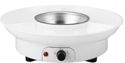 Generic Vaso per Porto di Fonduta Al Cioccolato, Vassoio da 25 W POT ELETTRICE POT SET Versatile Facile da Pulire il Cioccolato Fusione della Fondata per Feste (Plug 220v)