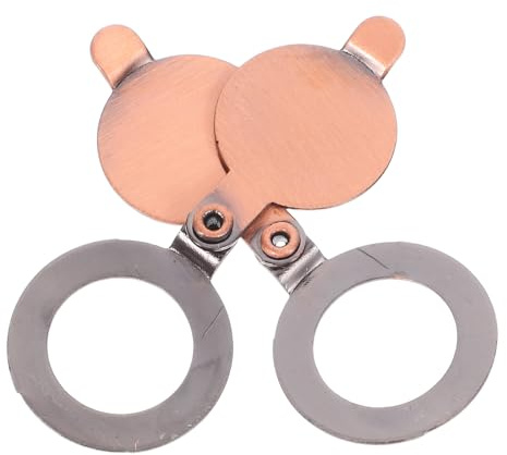 HEALEEP 2pcs 14mm Red Copper Door Viewer Privacy Cover Metal Peephole Protector Replacement for Home Security Anti-peep Door Eye Shield Suitable for Front Installation