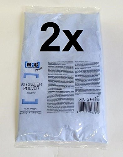 ARZER 2er Set: M:C Refill - Staubfreies Blondierpulver 500 Gramm