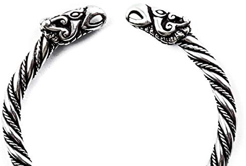Windalf Großer Männer Armreif ODINS RABEN Ø 6.5 cm Armschmuck Hugin & Munin Odin 925 Sterlingsilber