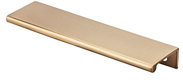 Top Knobs - TK503HB - Europa Tab Pull 6 - Europa Cabinet Pull, Mercer Series | Solid Metal Zinc Construction, Durable & Polished | Modern Design for Cabinets & Drawers - Honey Bronze