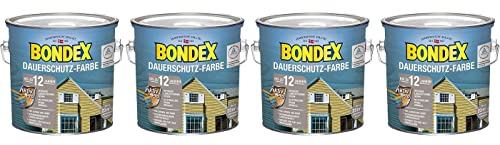 Bondex BigPack XL 4x Dauerschutz-Farbe Schiefer 2,50l 380852