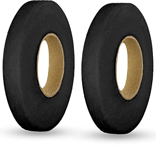 RIVIEVAL 70 Yards Wonder Web Aufbügeln Saumband Saumband Extra breites Webgewebe Kein Nähsaumband Rolle Aufbügelband für Hosen Vorhänge Kleidung Jeans Kleidungsstück - Schwarz (10 mm breit)…