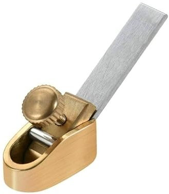 Strumento per la produzione di violino Pialla a mano in ottone 8/12/14/18 MM Larghezza lama Pialla per la lavorazione del legno per violino Viola Violoncello Strumento per la produzione di (1 PZ 4 #)