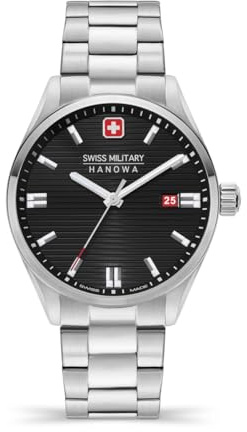 Swiss Military Hanowa SMWGH2200101 Roadrunner Herrenuhr mit Edelstahlband Saphirglas