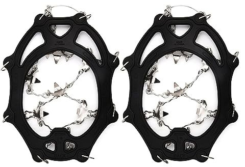 Jemora Ice Claw 201 26-Zahn-Anti-Rutsch-Schuhgriffe zum Klettern auf EIS und Schnee für den Außenbereich von Ice Claws aus Edelstahl