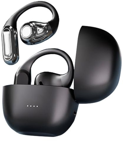 Casque Supra-auriculaire Sans Fil À Conduction Osseuse Bluetooth 5.4, Contrôle Tactile Intelligent, Réduction Du Bruit, Pas De Casque Intra-auriculaire, Adapté Course À Pied Black/Premium Edition